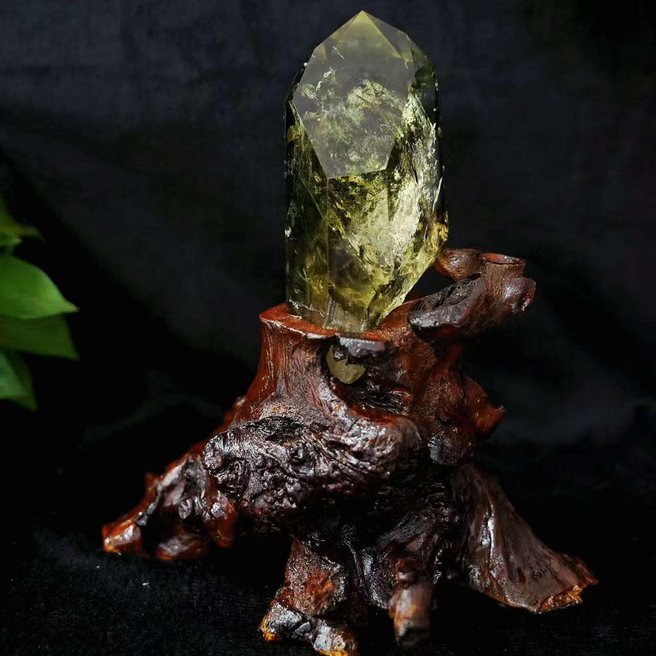 Natural Citrine Crystal Point Feng Shui Healing Ornament