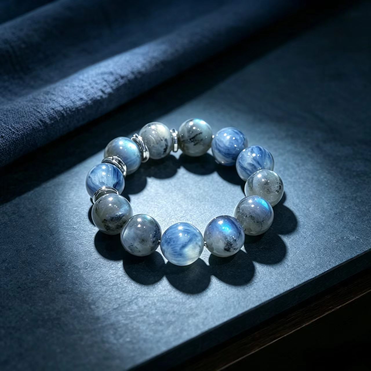 Moonlit Galaxy Crystal Bracelet